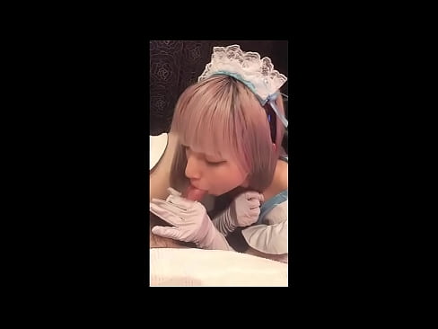 ❤️ Japonski idol [mayuka], kostum francoske služkinje, 1. del, fafanje in onaniranje z losjonom Kvalitetni seks pri nas ❌